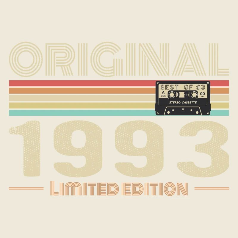 Original 1993 Vintage 1993 Anniversaire Rétro 1993