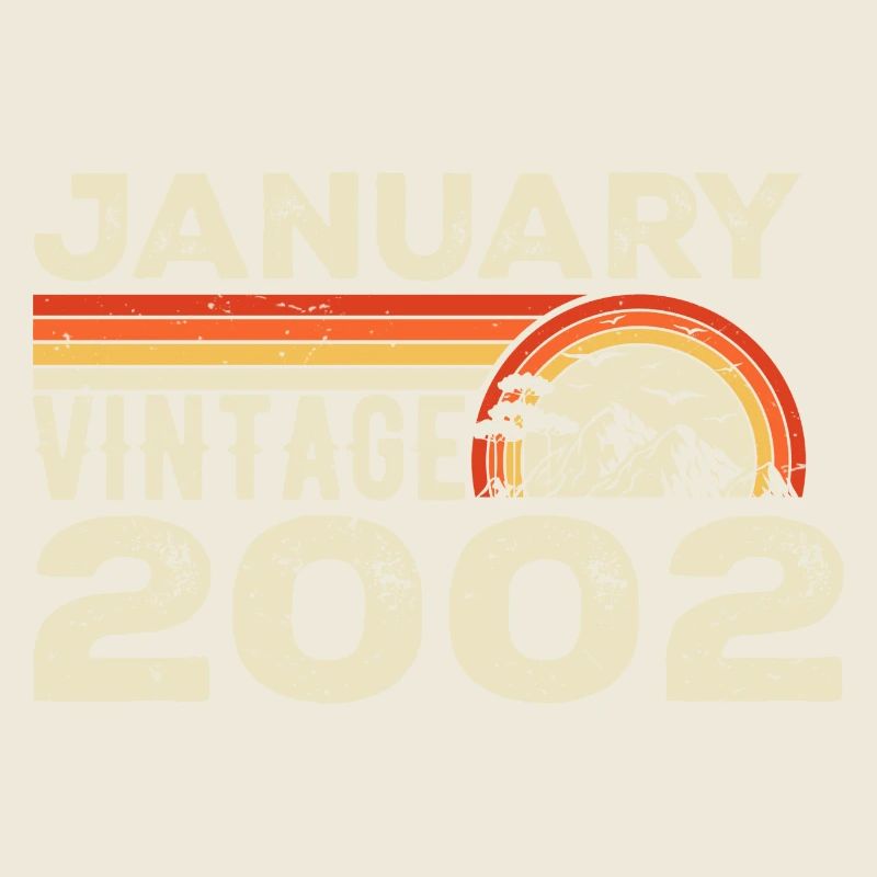 Janvier 2002 Vintage Anniversaire 2002, Né en 2002