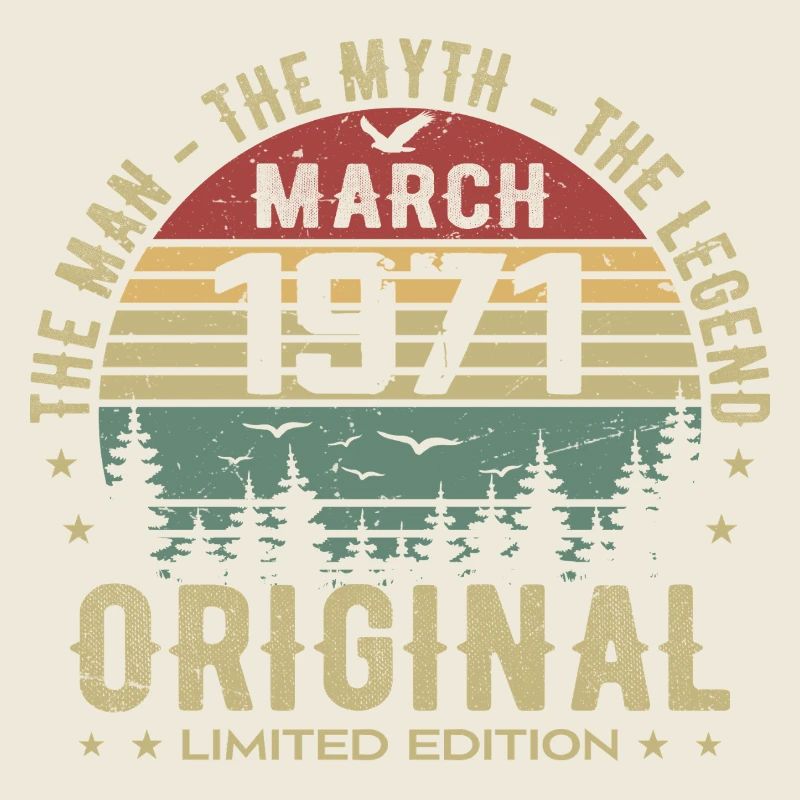 Gift for the 54th Anniversary Original March 1971