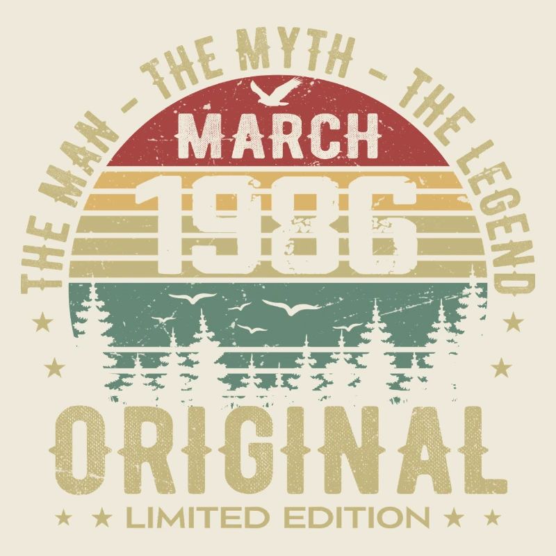 Gift for the 39th Anniversary Original March 1986