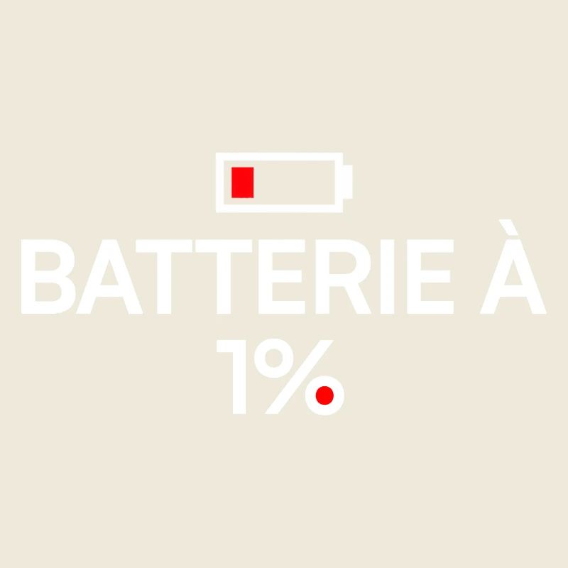 Batterie à 1% humour fatigue moderne