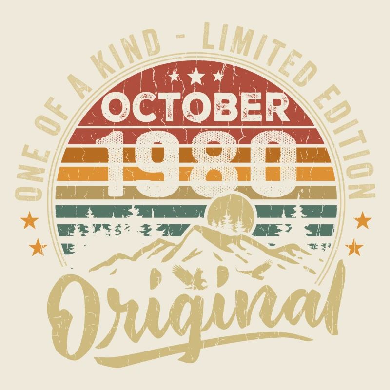 Cadeau Anniversaire | Millésime Né(e) Octobre 1980