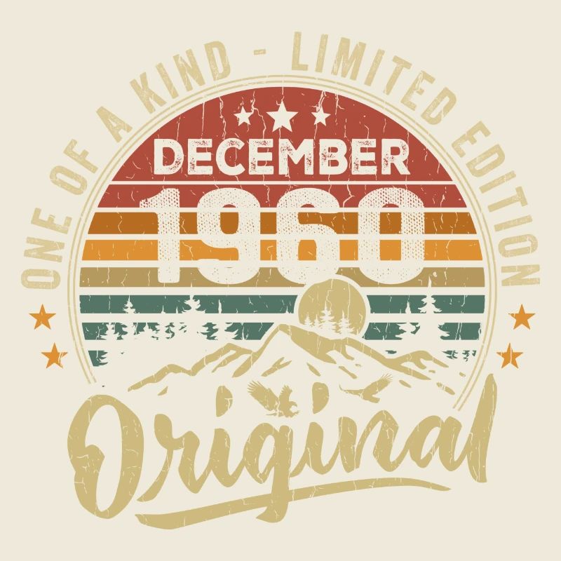 Vintage Retro Dezember 1960 Geburtstagsgeschenk