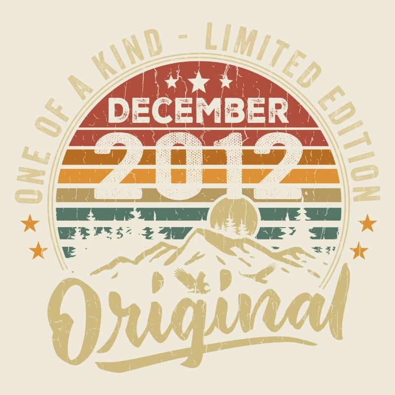 Dezember 2012 Retro Vintage Geburtstagsgeschenk