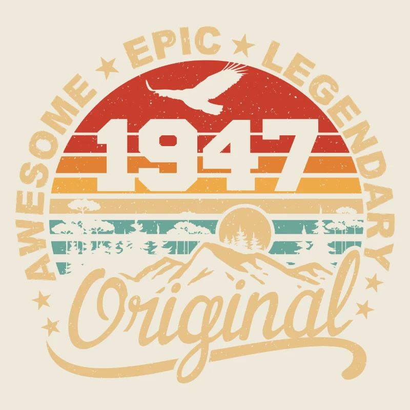 Original 1947 Geburtstagsgeschenk 1947 Retro 1947