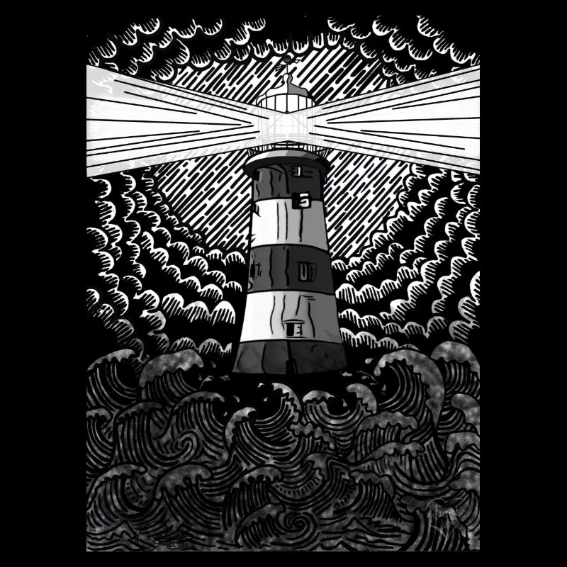 Smeatons Turm im Sturm