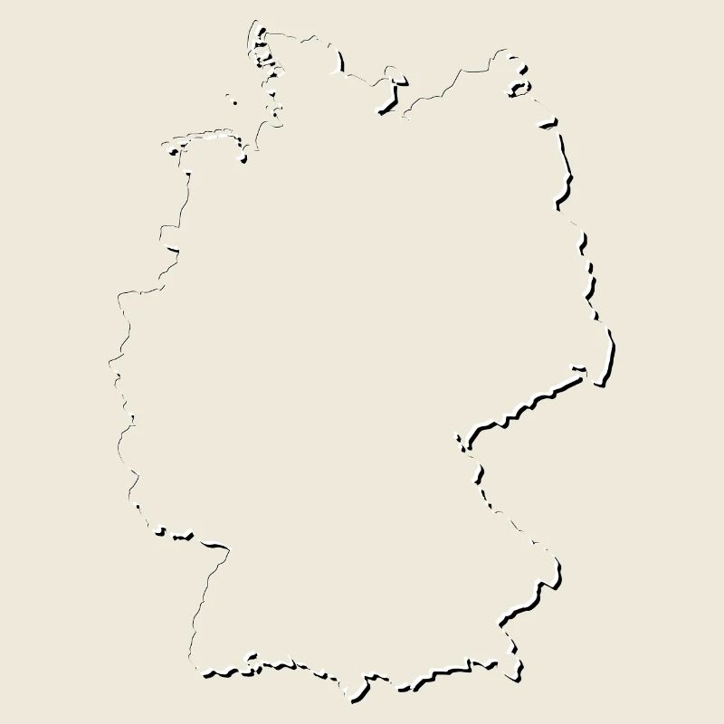 Germany map as an outline