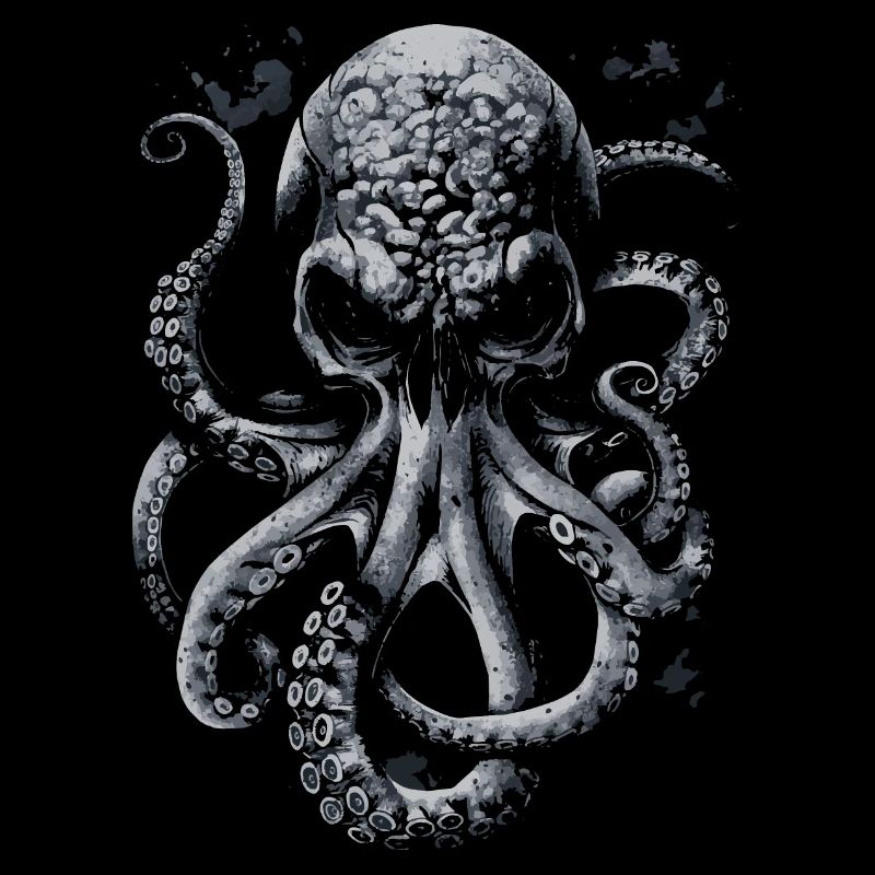 Grimmiger Horror Kraken