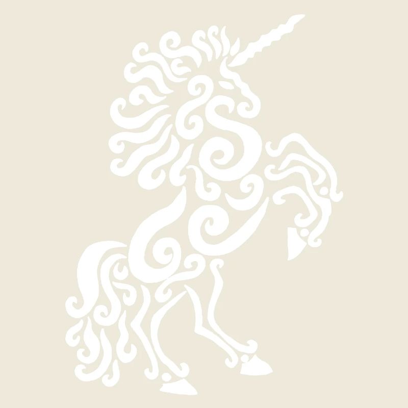 Cheval licorne (blanc)