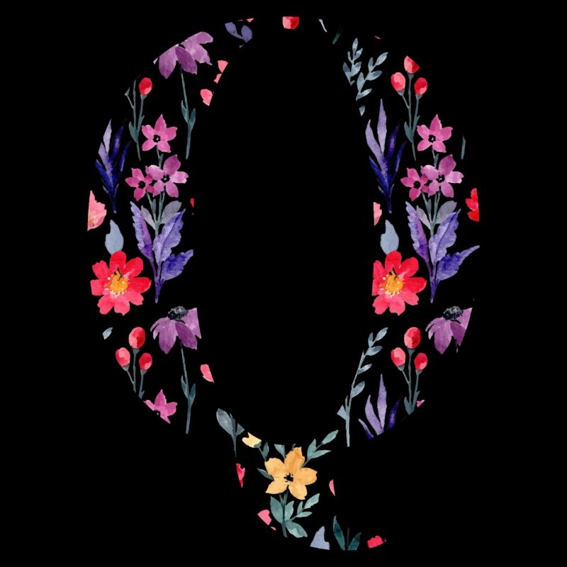 Personalisierter floraler Q-Brief - Geschenkidee