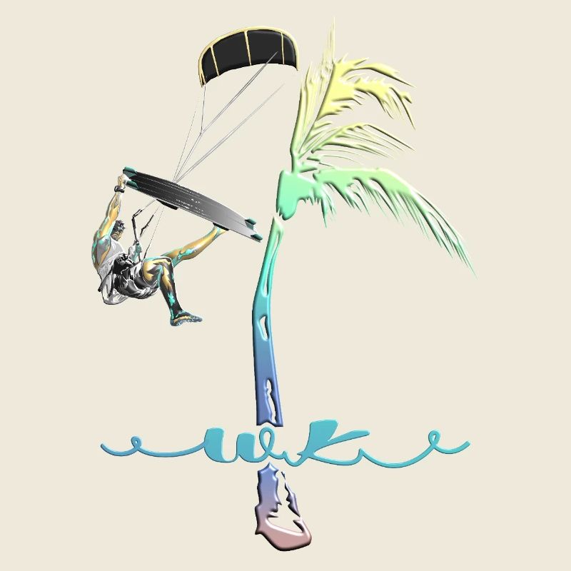 WK Palme Mann Kitesurfer