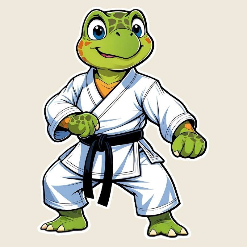 Karate Turtle Cartoon - Martial Arts