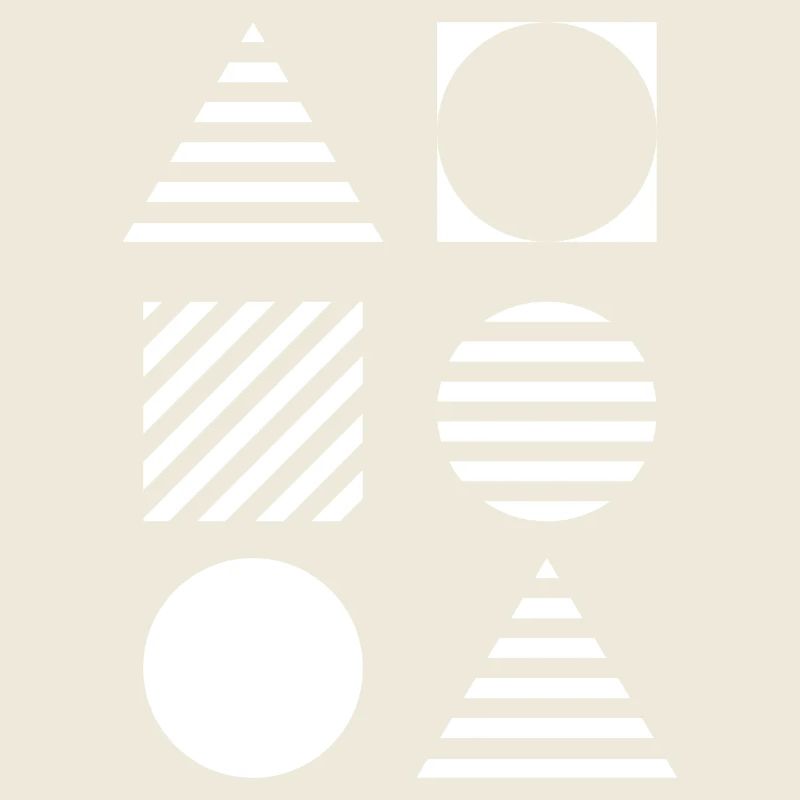 Geometric Grid Monochrome
