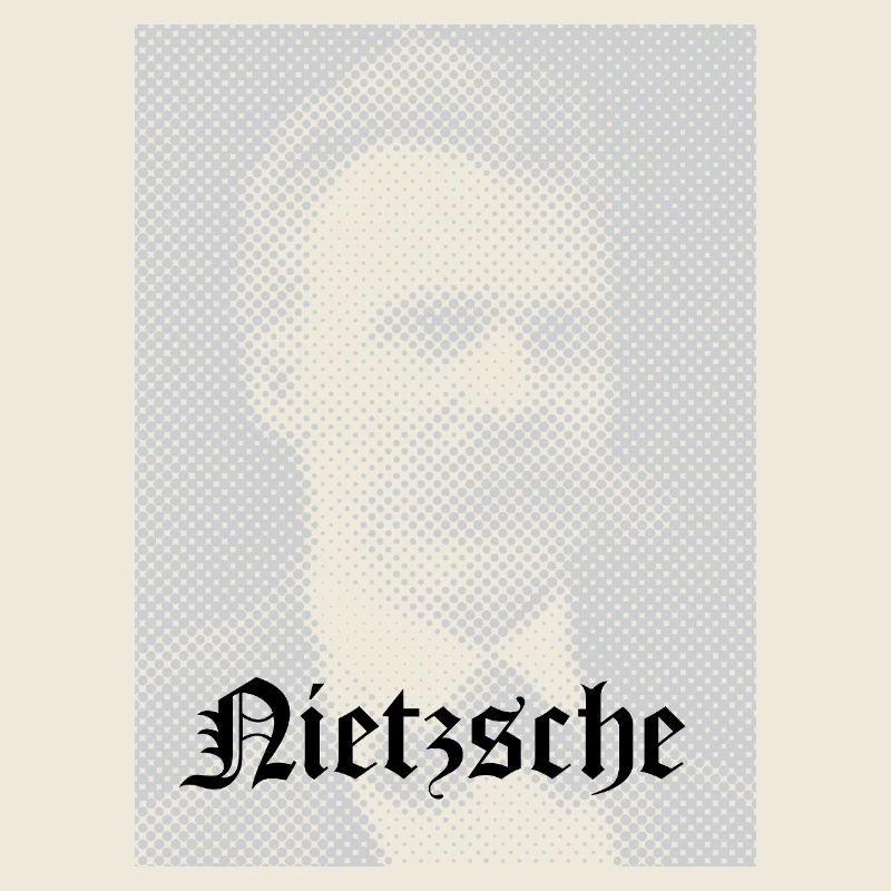 Halftone Philosophical Portrait