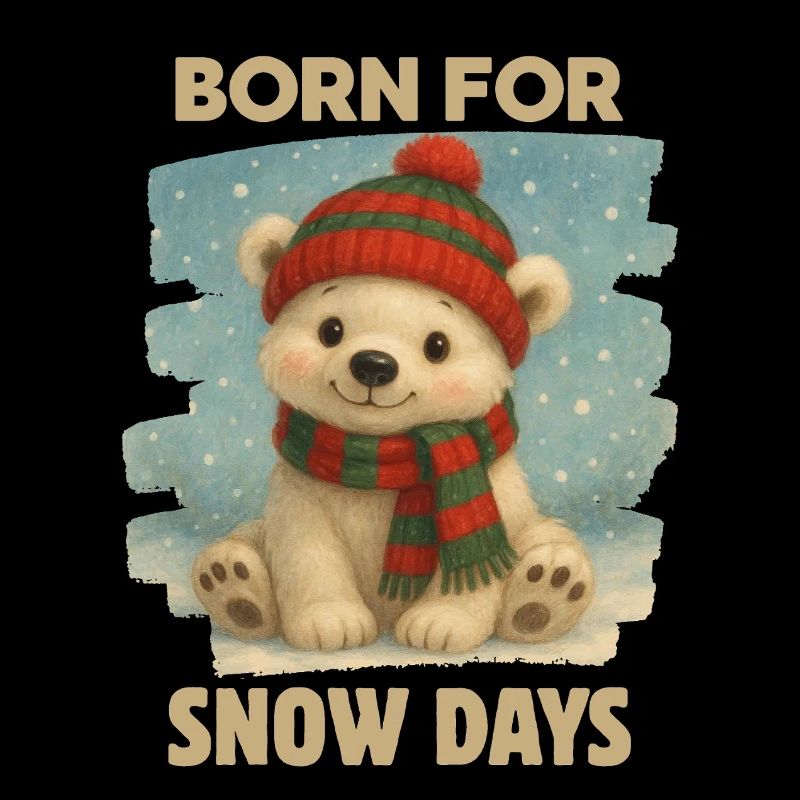 Christmas polar bear