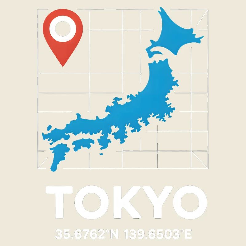 Tokyo Japan Coordinates Reise Motiv