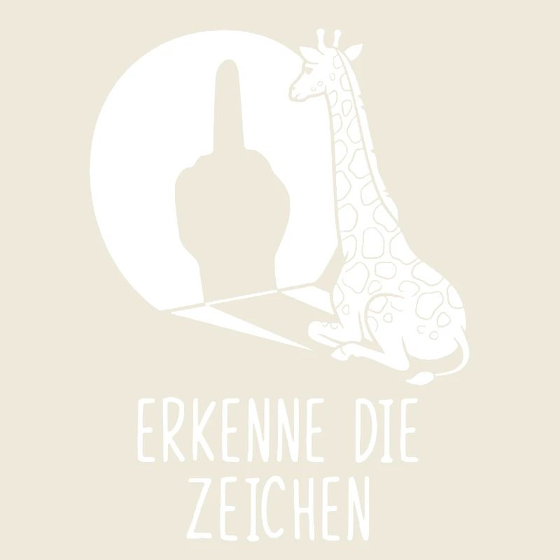 Recognize the Signs Giraffe Middle Finger Funny