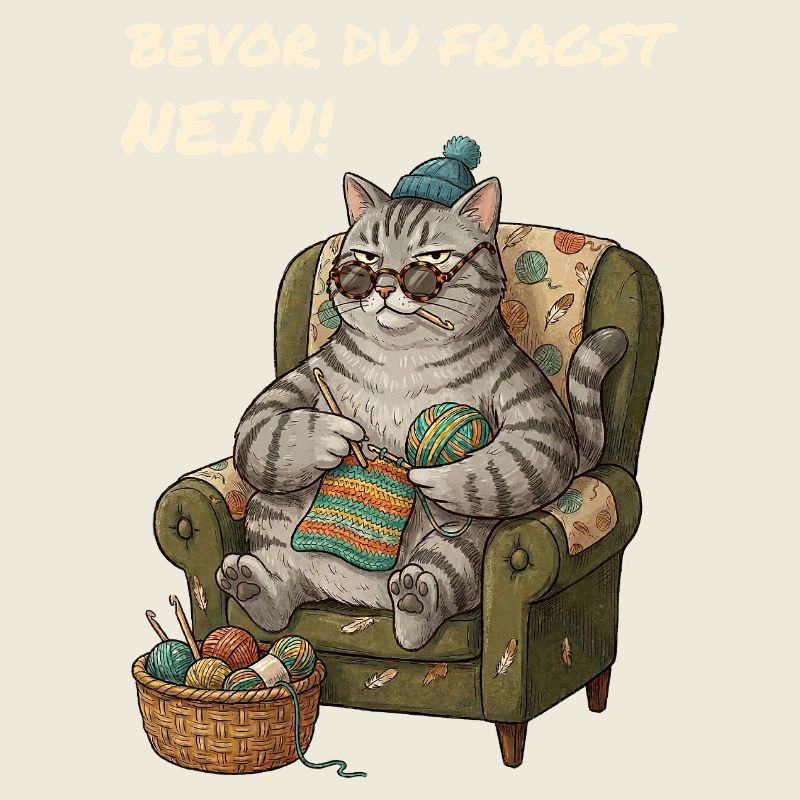 Lustiger Spruch Katze Häkelt