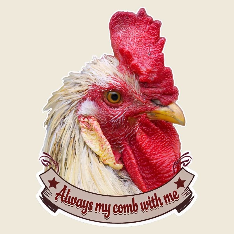 Kamm Hahnendesign prächtiger Hahn Hühner