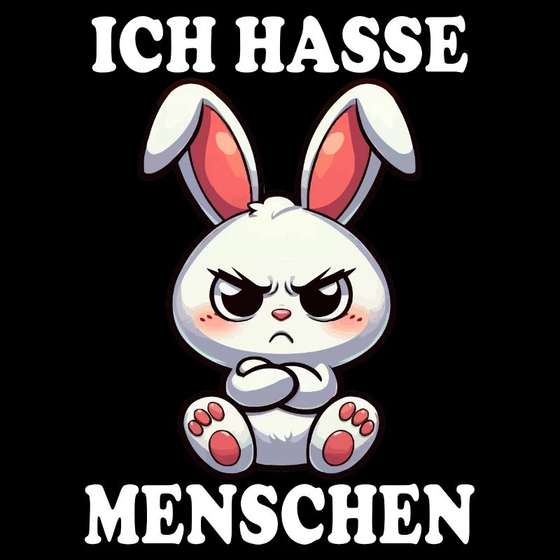 ICH HASSE MENSCHEN Hase