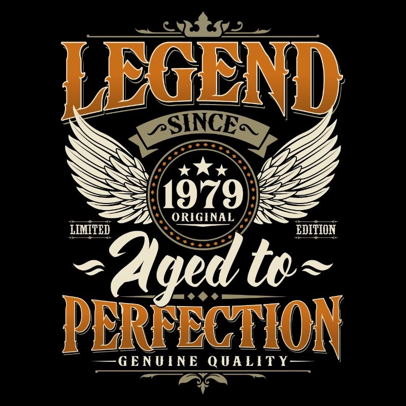 Legend Since 1979 Vintage Vintage Birthday