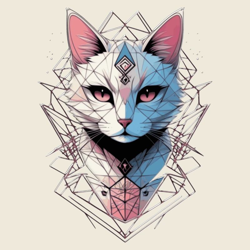 Geometrisches Kätzchen 2 🐾