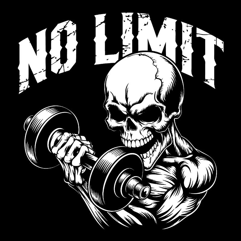 Bodybuilding Skull Workout and No Limit