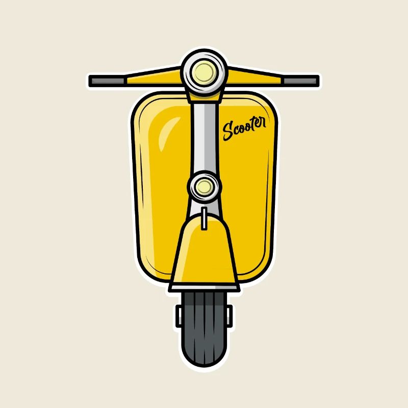 Scooter Motorroller Roller gelb