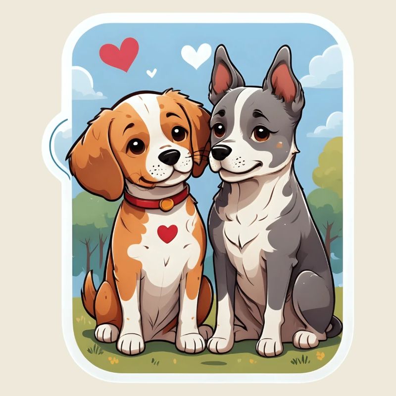 Lovely Dog Couple