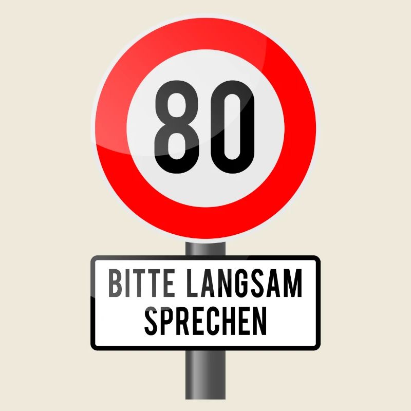 80 Jahre Schild langsam