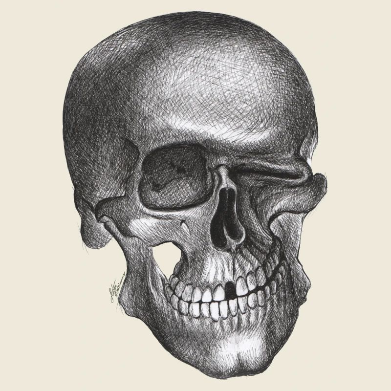 Zwinkernder Schädel - Totenkopf