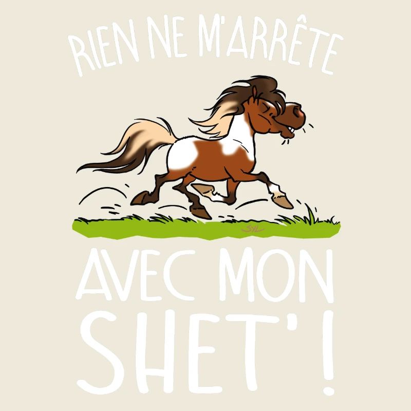 Poney shet pie (texte blanc)