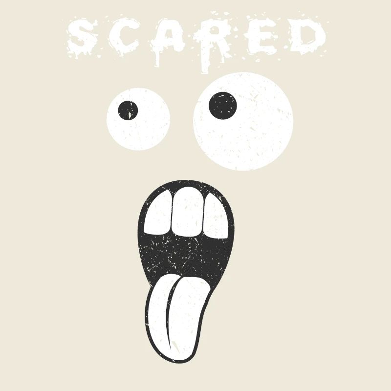 Scared Funny Graphic