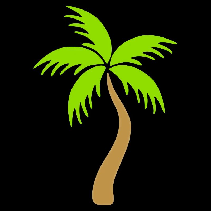 Palmier vert île mer