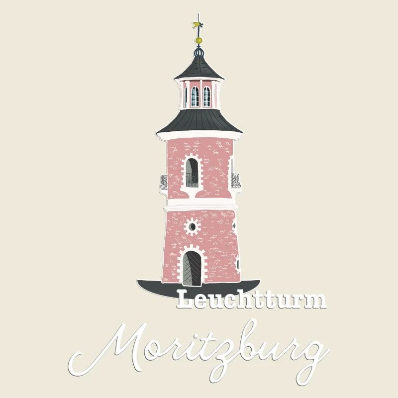 Leuchtturm Moritzburg in Sachsen, Zeichnung