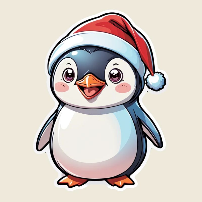 pingouin bonnet de noel