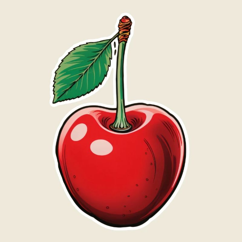 Cerise, fruit unique