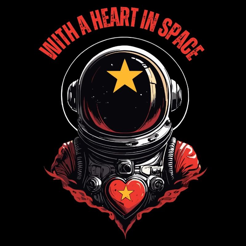 With a heart in space