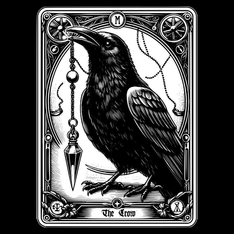 Corbeau Pendule Tarot