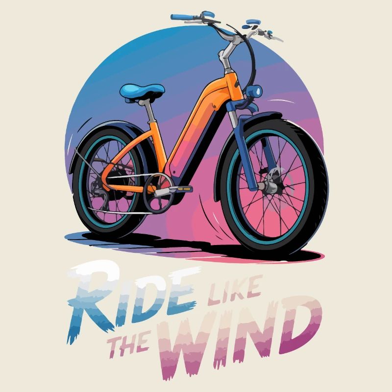 Illustration de vélo électrique vibrant