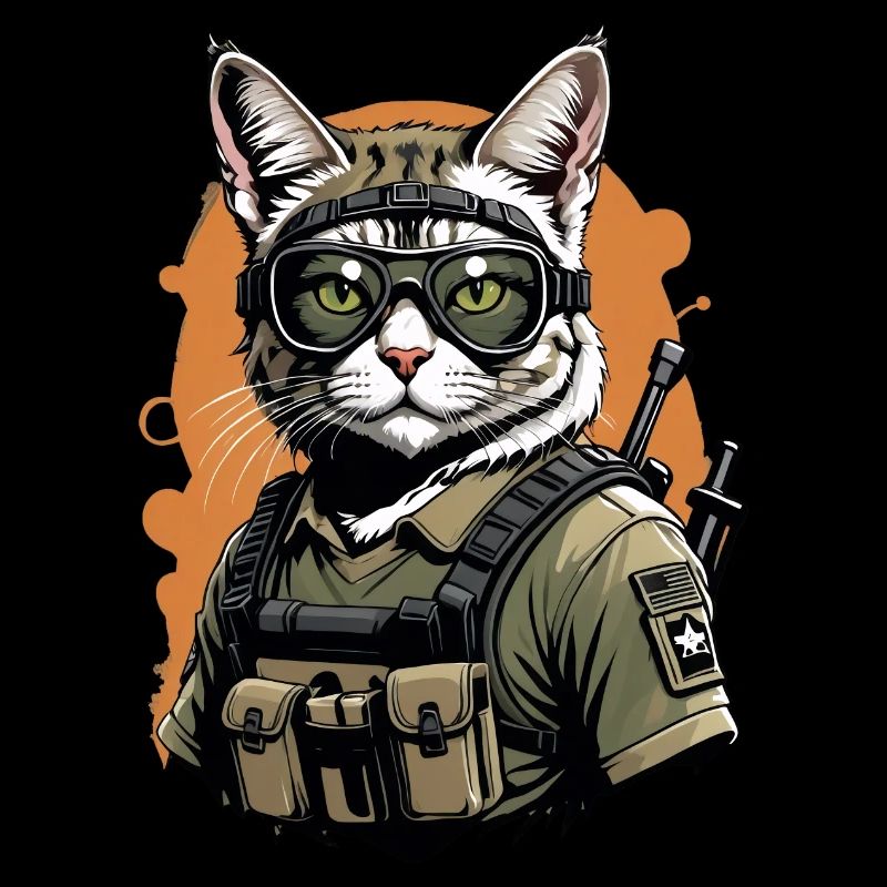 Chat Airsoft Chat Chat Jouant Airsoft Cadeau Militaire