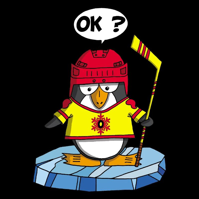 Pinguin und Wintersport