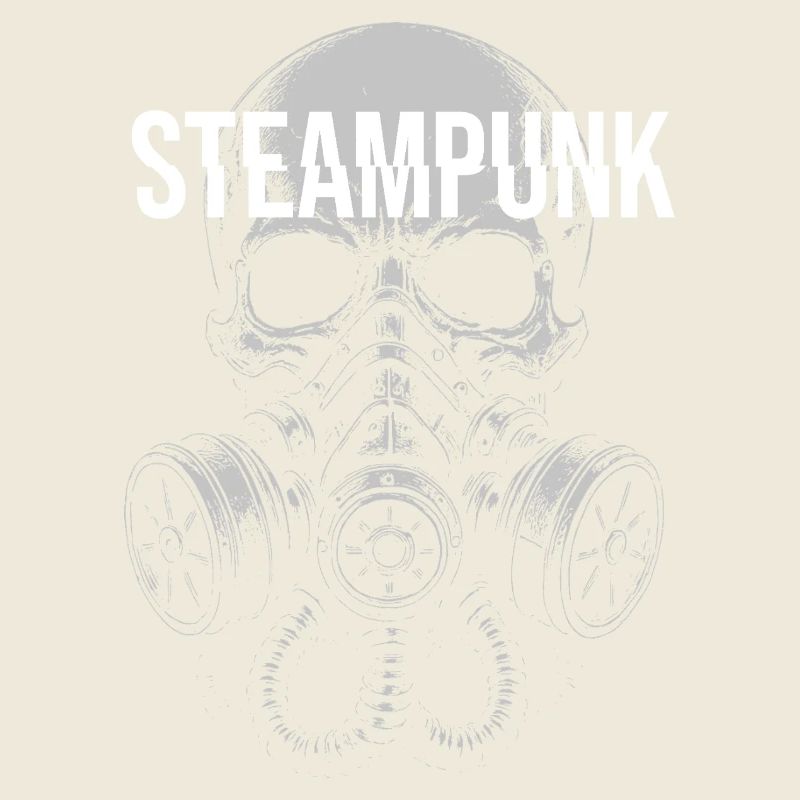 Steampunk-Gasmaskenschädel