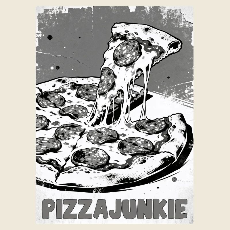 Pizzajunkie Slice Graphic