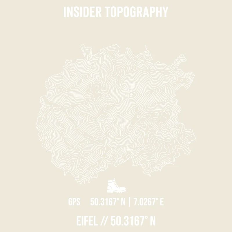 Topographie de l’Eifel Coordonnées GPS pour la randonnée