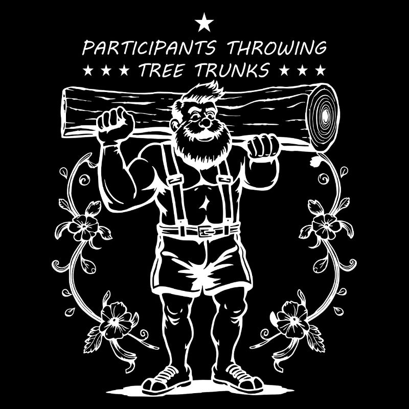 Compétiteurs de lancer de tronc d’arbre