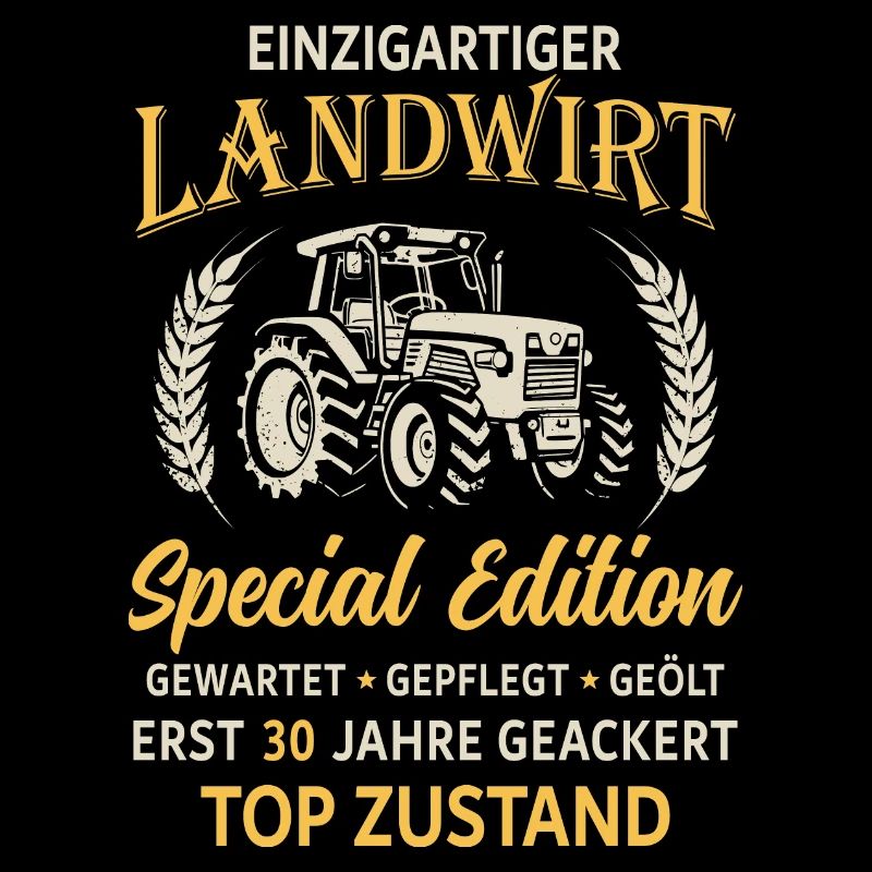 30. Geburtstag Landwirt Traktor Bauer