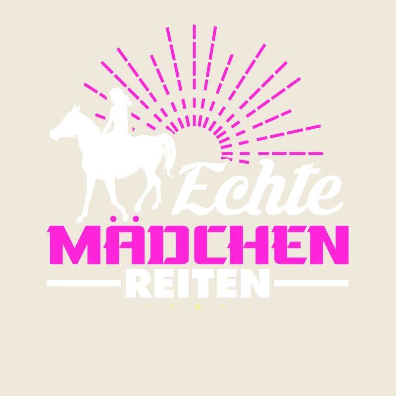 Echte Mädchen reiten