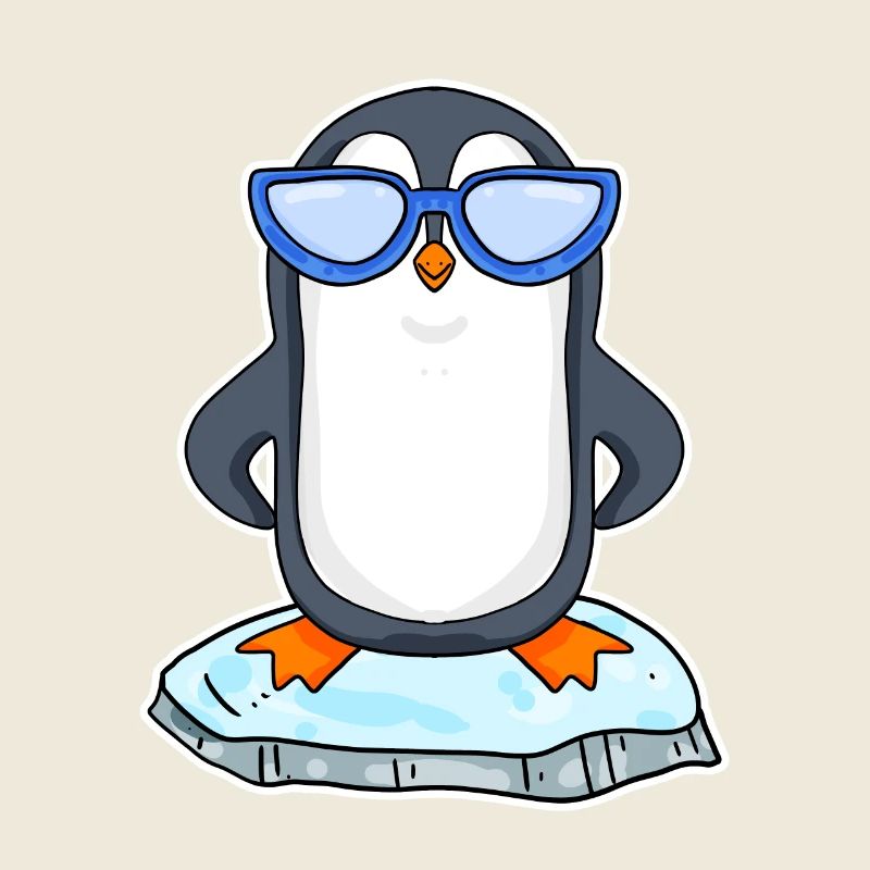 Cooler Pinguin