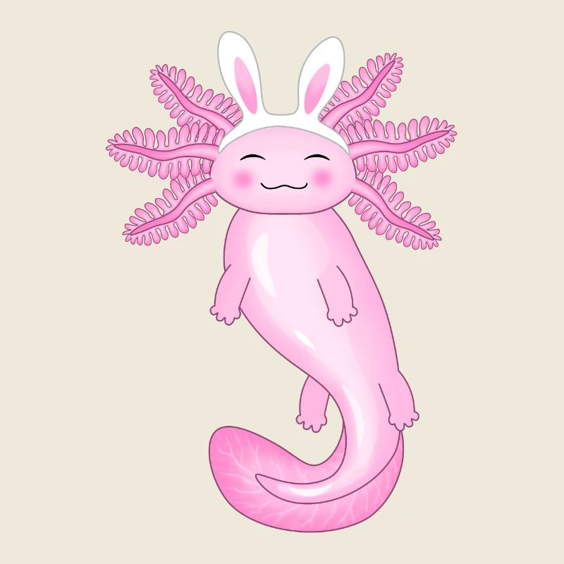 Süßer Osteraxolotl